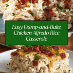 Dump-and-Bake Chicken Alfredo Rice Casserole Recipe