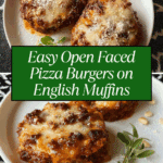 Open Faced Pizza Burgers Recipe