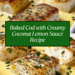 Baked Cod in Coconut Lemon Cream Sauce Recipe