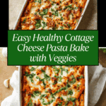 Healthy Cottage Cheese Pasta Bake With Veggies Recipe