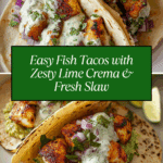 Fish Tacos Lime Crema