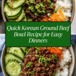 Quick & Easy Korean Ground Beef Bowl Recipe