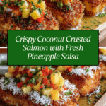 Coconut Crusted Salmon with Pineapple Salsa Recipe