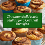 Cinnamon Roll Protein Muffins
