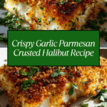 Garlic Parmesan Crusted Halibut Recipe