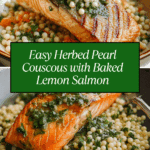 Herbed Pearl Couscous and Salmon Recipe