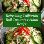 California Roll Cucumber Salad Recipe