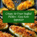 Air Fryer Stuffed Pickles – Easy Keto Snack & Appetizer