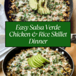 Salsa Verde Chicken & Rice Skillet Recipe