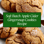Soft Batch Apple Cider Gingersnap Cookies Recipe