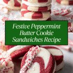 Peppermint Butter Cookie Sandwiches Recipe