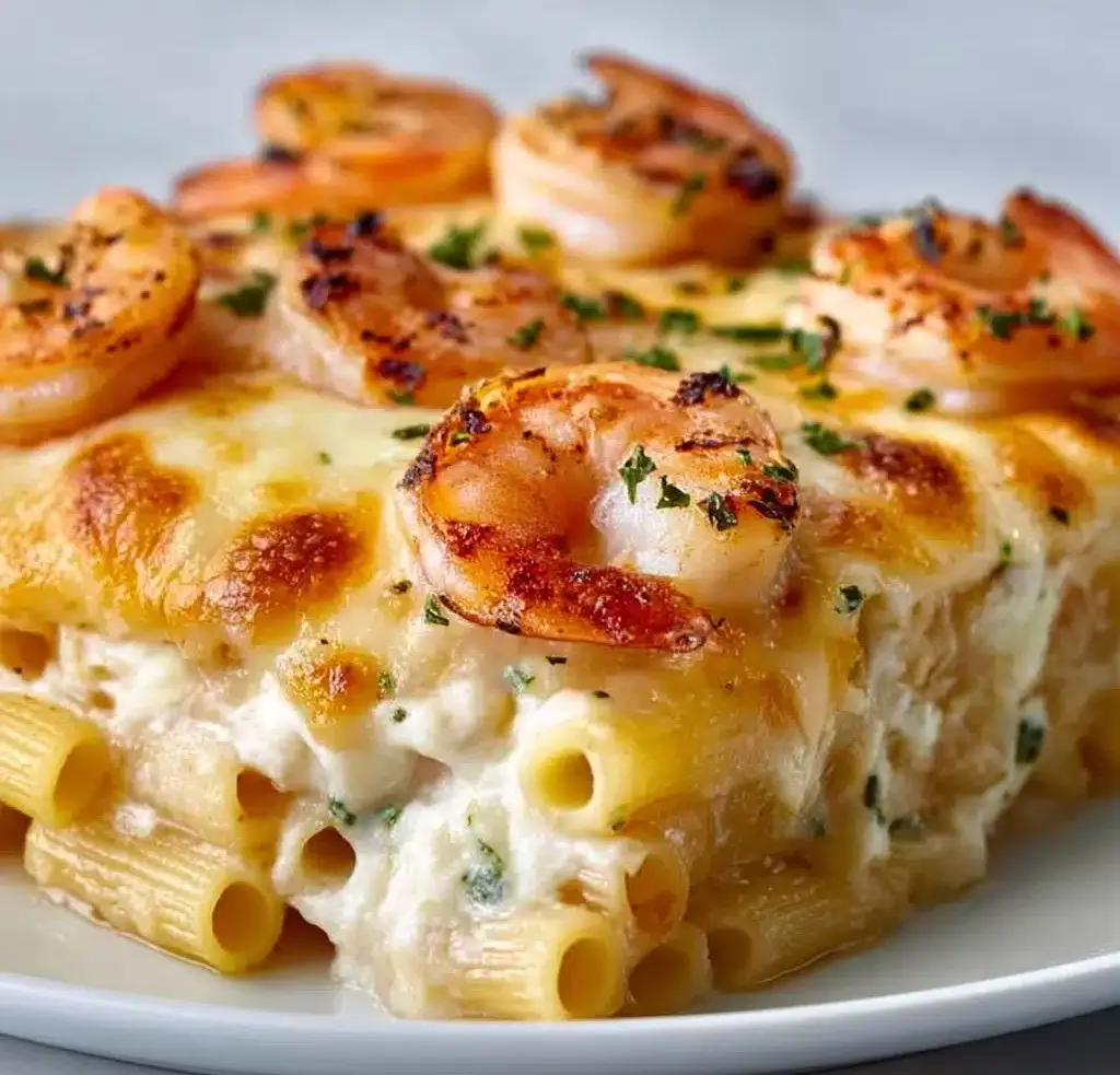 Savory Shrimp Scampi Pasta Bake Recipe