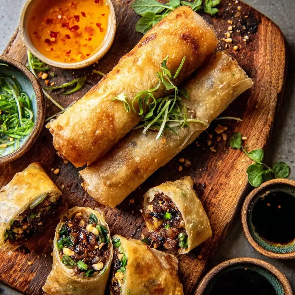 Thai Basil Beef Rolls Recipe - Recipe Image