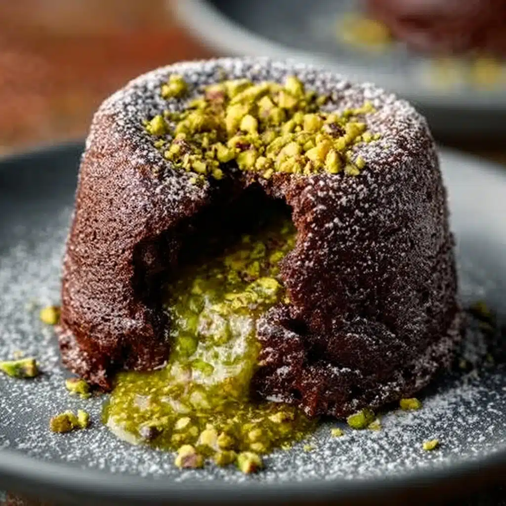 Pistachio Chocolate Lava Cakes Recipe - Recipe Image