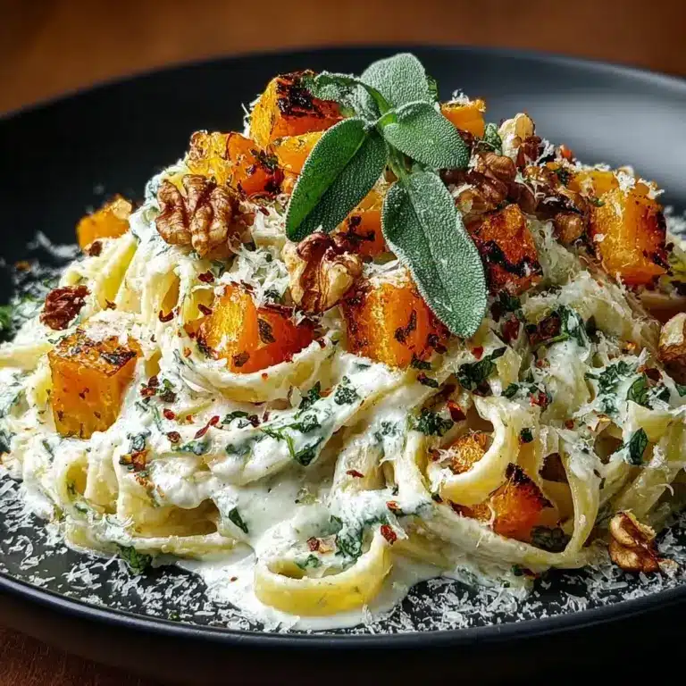 Savory Butternut Squash & Sage Pasta Recipe