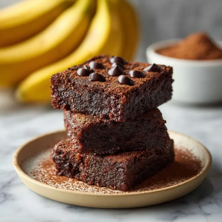 Healthy Banana Brownies Recipe