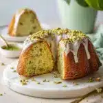 Coconut and Pistachio Pudding Cake Recipe