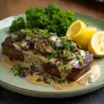 Haunted Bourbon Garlic Cream Steak Recipe