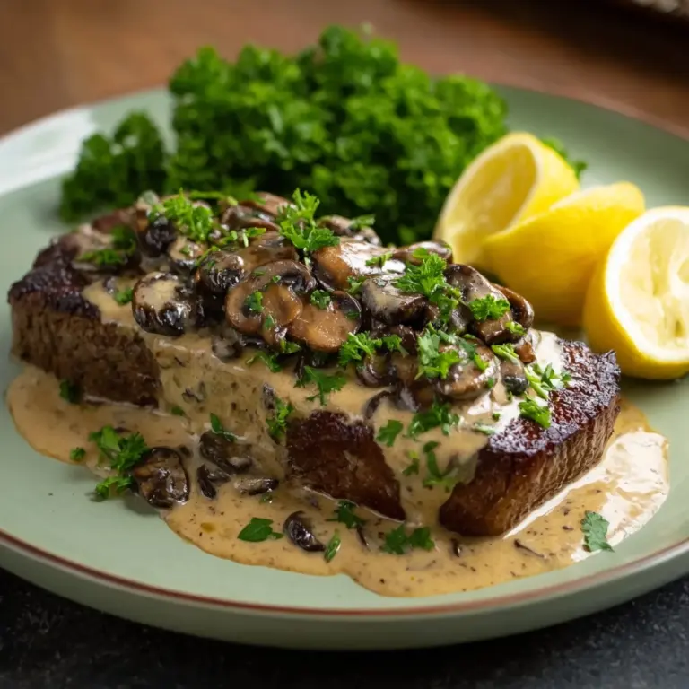 Haunted Bourbon Garlic Cream Steak Recipe