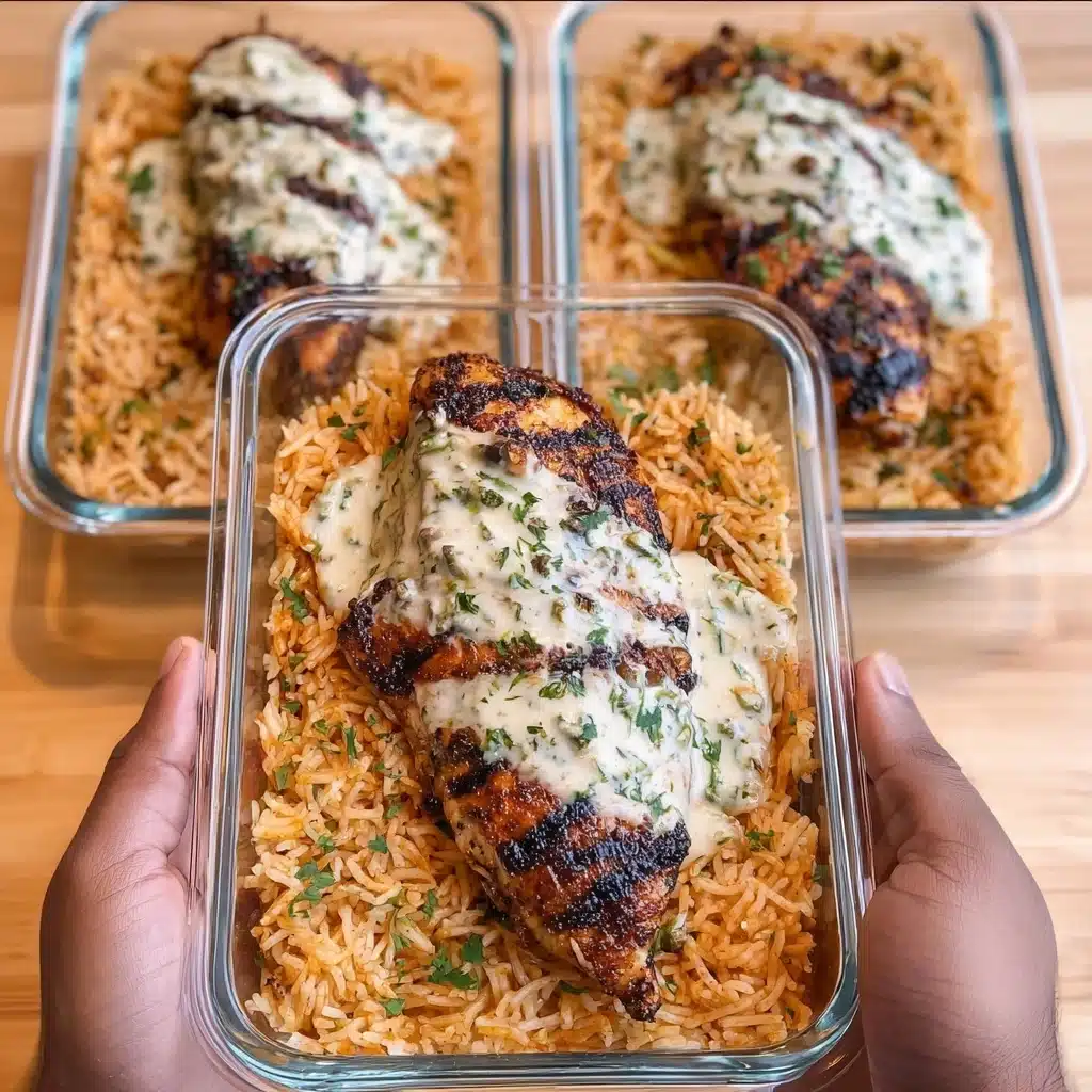 High Protein Creamy Cajun Chicken & Rice Recipe - Recipe Image