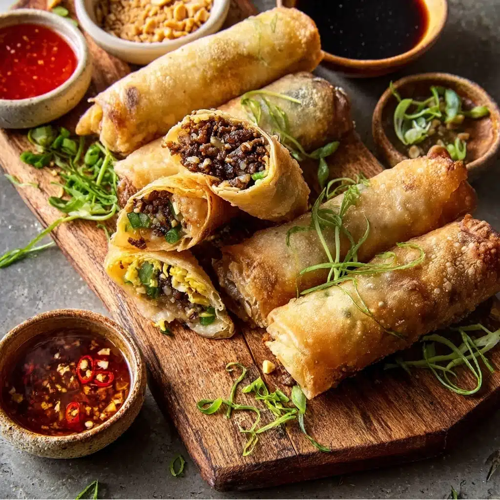 Thai Basil Beef Rolls Recipe - Recipe Image