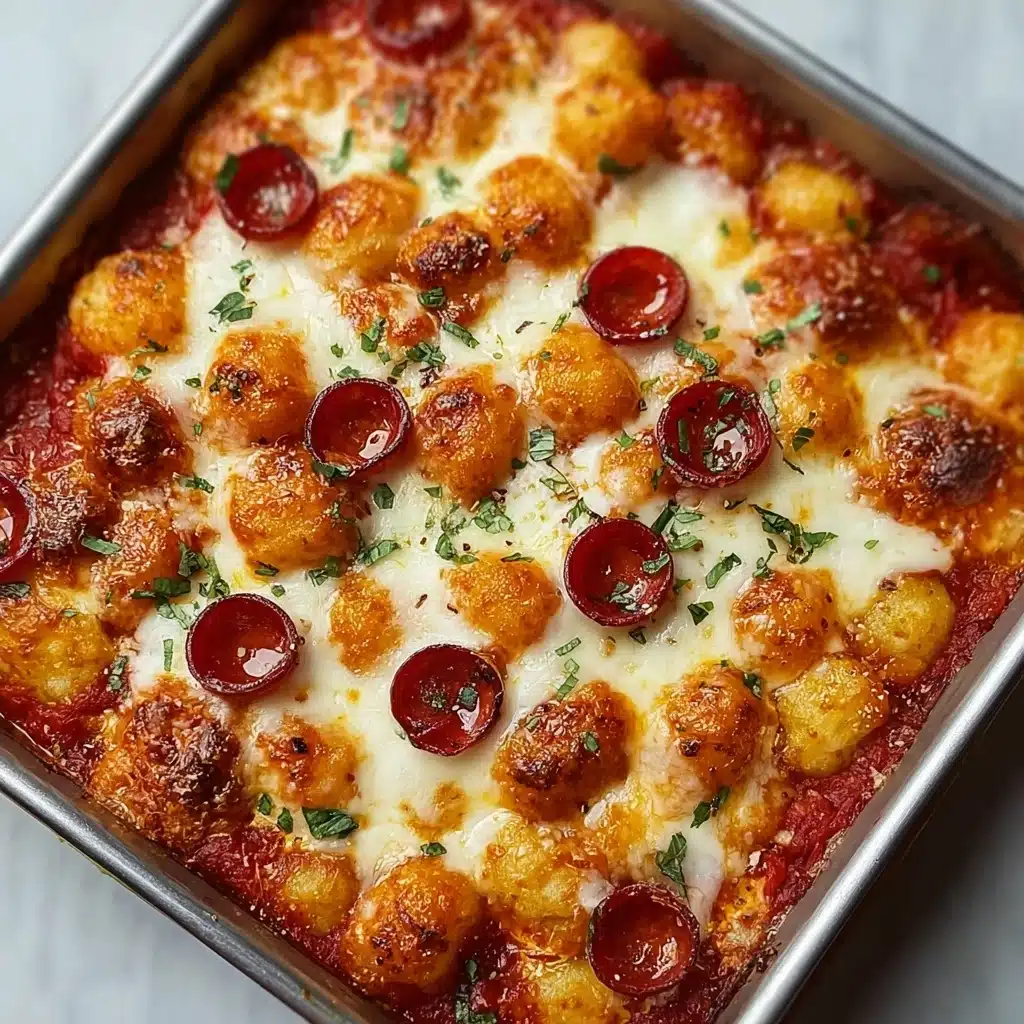 Cheesy Pizza Tot Casserole Recipe - Recipe Image