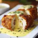 Chicken Cordon Bleu with Swiss Cheese Sauce Recipe