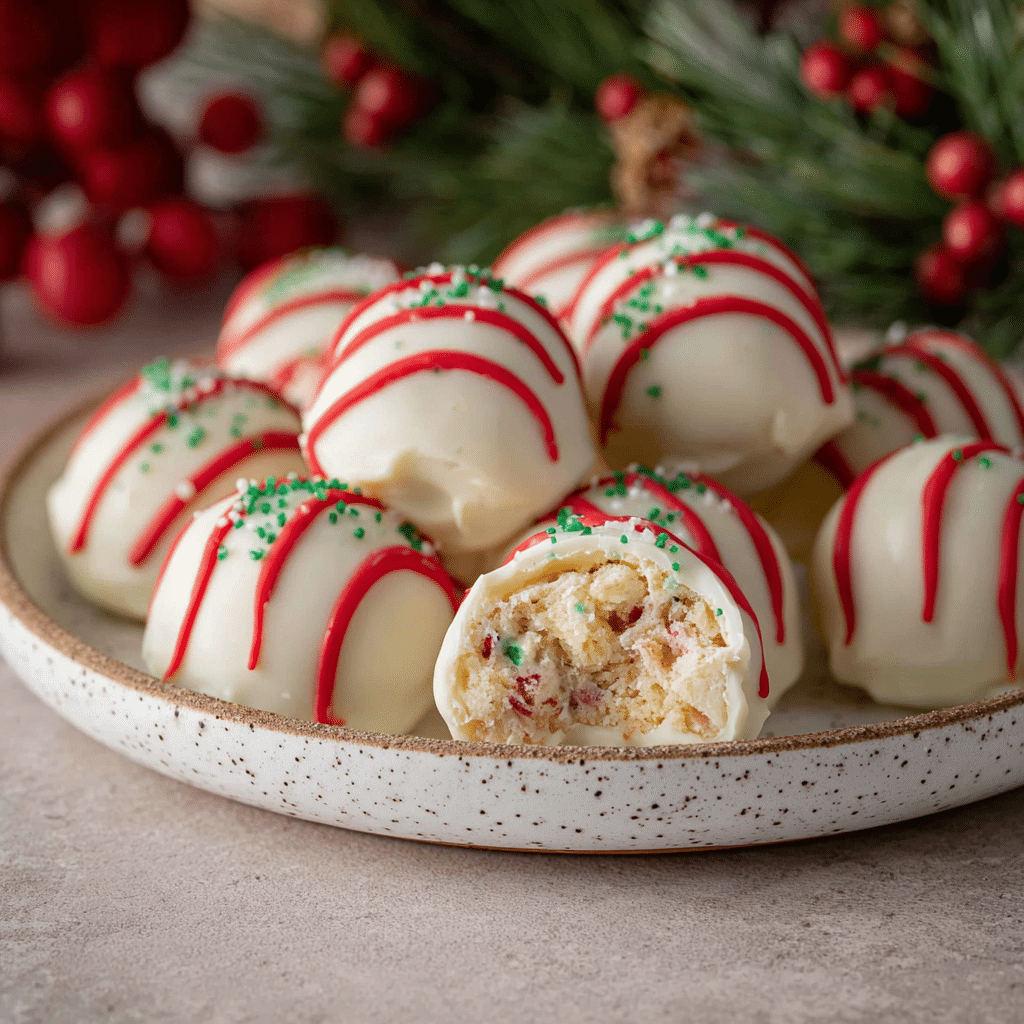 Christmas Tree Cake Truffles Recipe