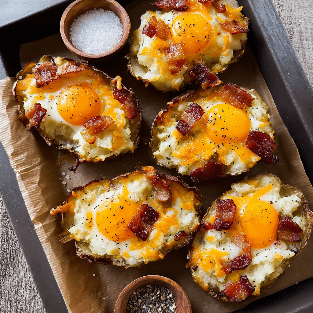 Twice Baked Breakfast Potatoes Recipe - Recipe Image