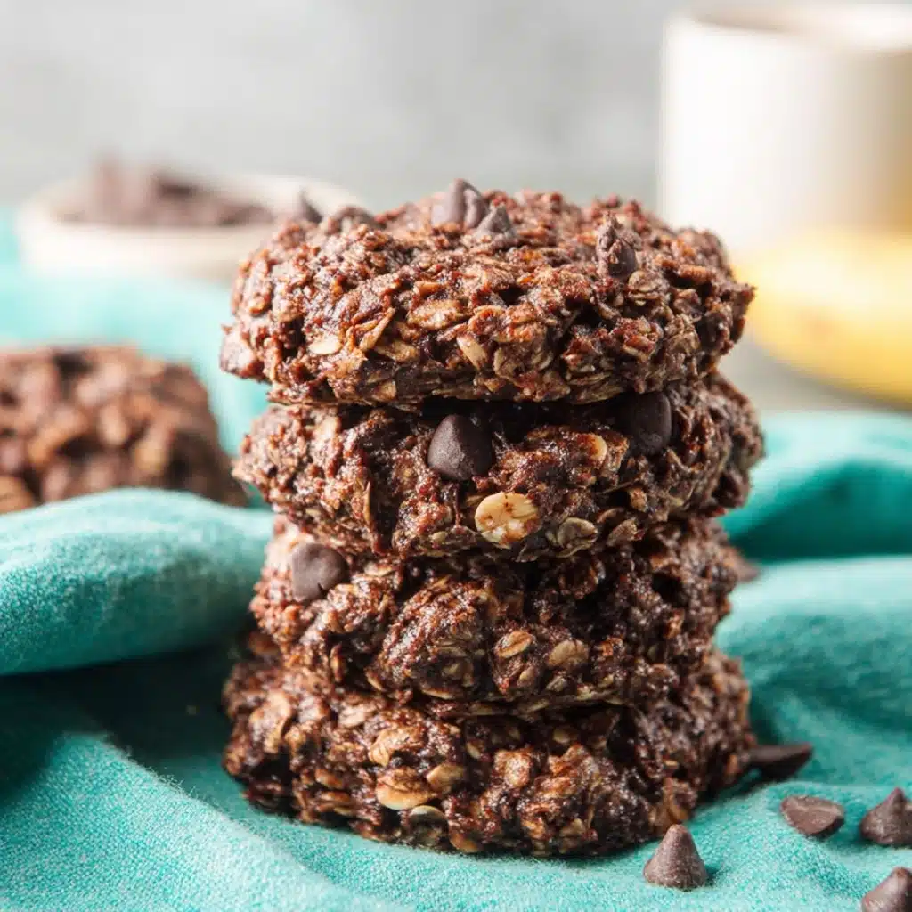 Healthy Chocolate Oatmeal Breakfast Cookies Recipe