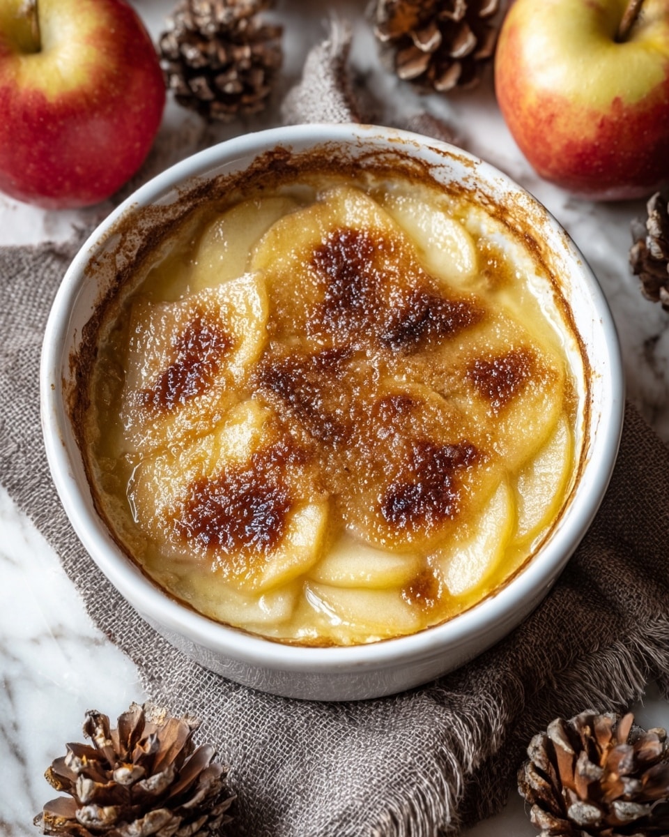 Malvern Apple Custard Pudding with Caramelized Brown Sugar Recipe