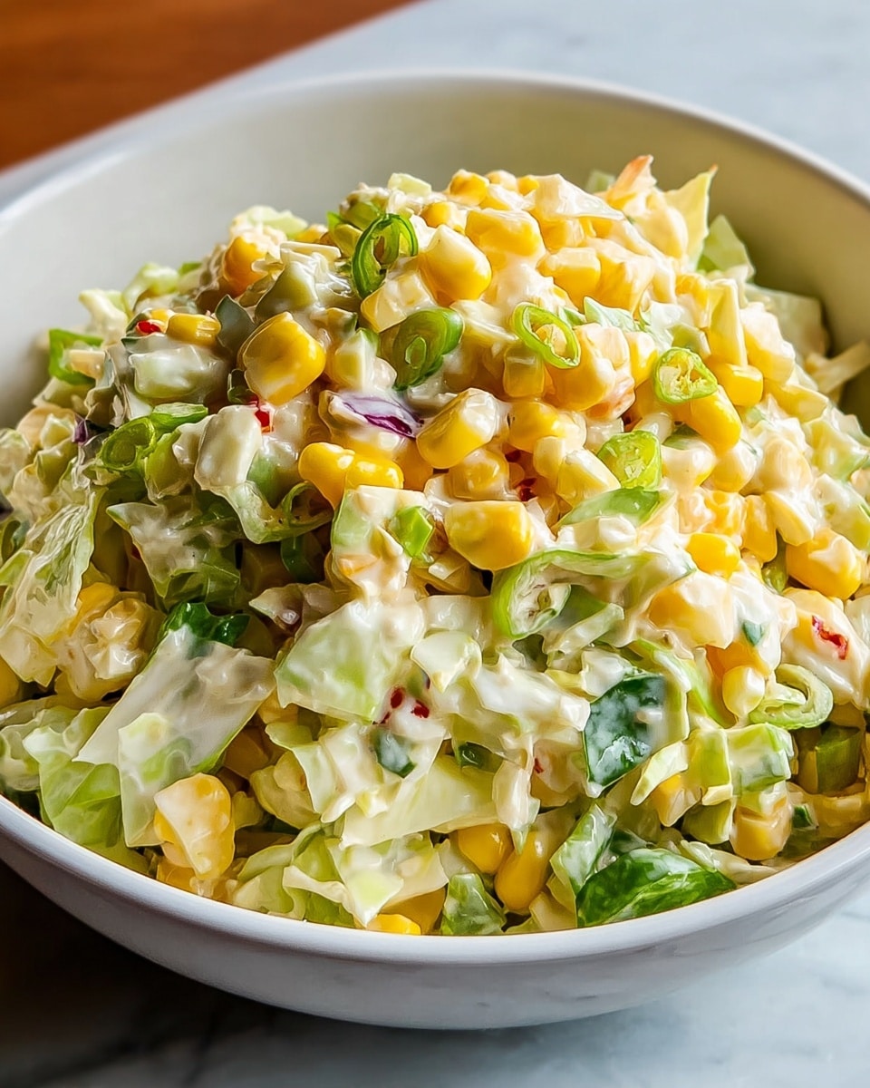 Spicy Jalapeno Corn Coleslaw Recipe