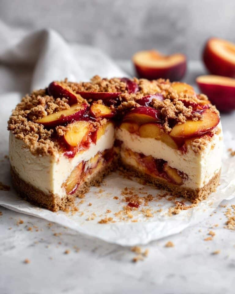 Peach Cobbler Cheesecake Recipe