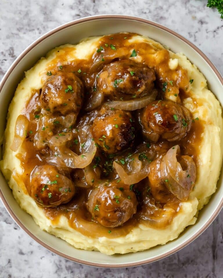 Crock Pot French Onion Meatballs Recipe