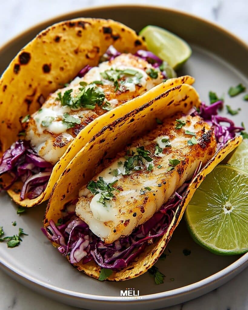 Fish Tacos with Cabbage Slaw Recipe
