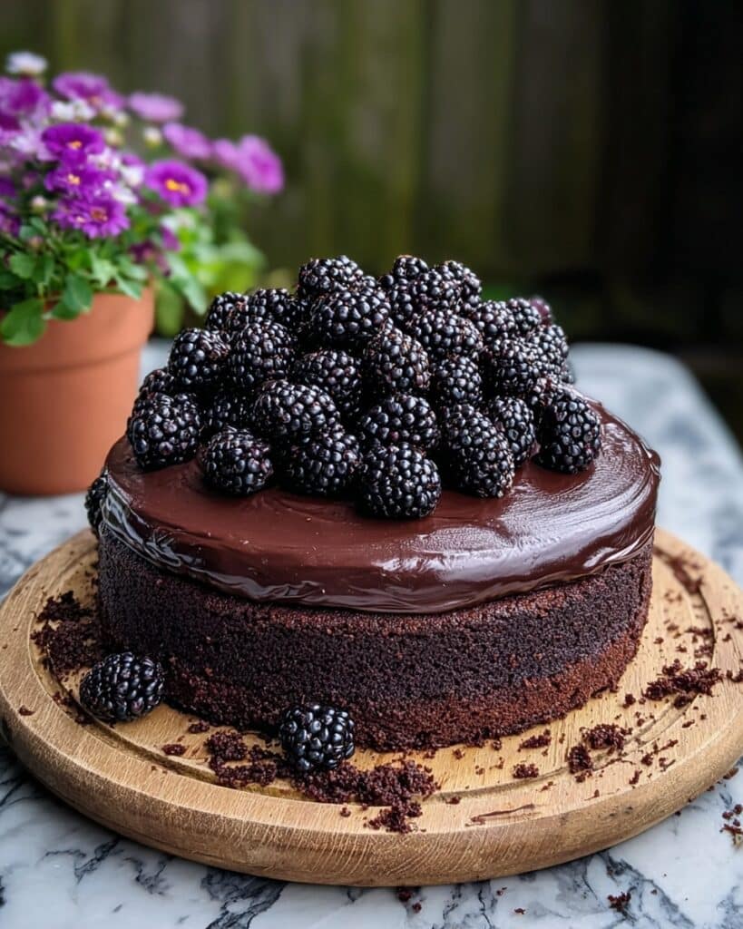 Blackberry Velvet Gothic Cake Recipe