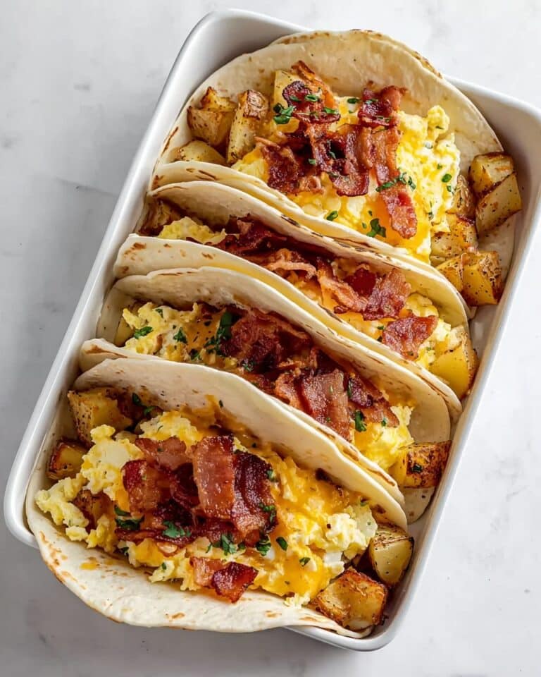 Tasty Baked Breakfast Tacos Recipe