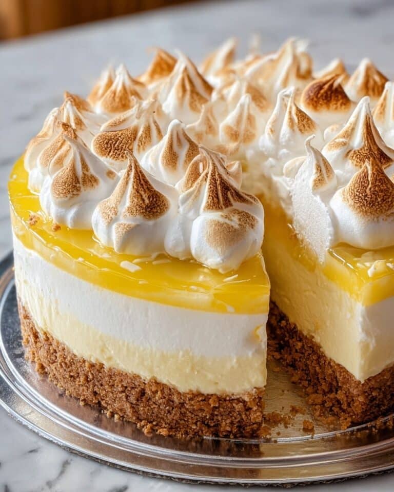 Triple Lemon Meringue Cheesecake Recipe