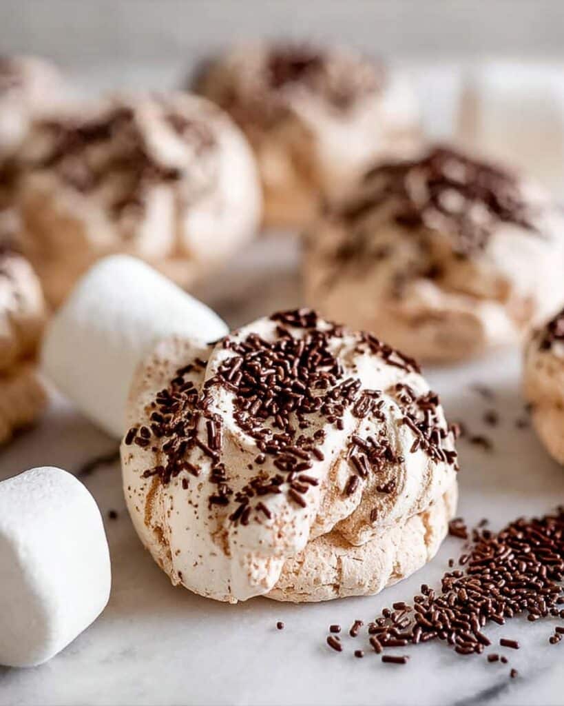 Hot Cocoa Meringue Cookies Recipe