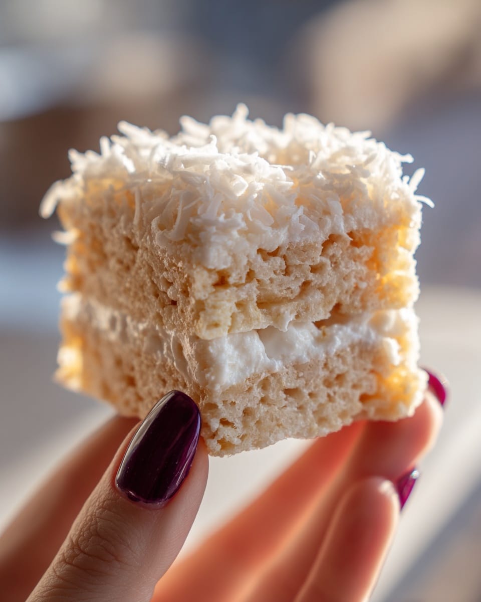 Coconut Rice Krispie Treats Recipe