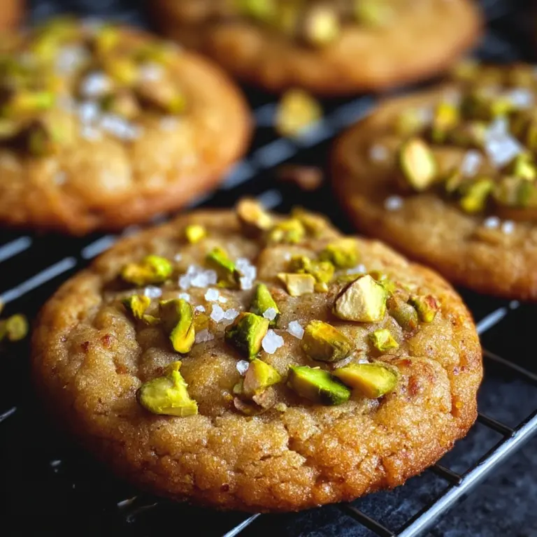 Salted Honey Pistachio Cookies Recipe