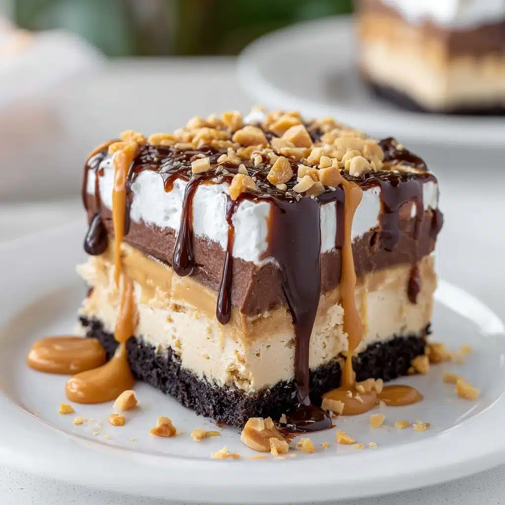 No-Bake Peanut Butter Lasagna Recipe - Recipe Image