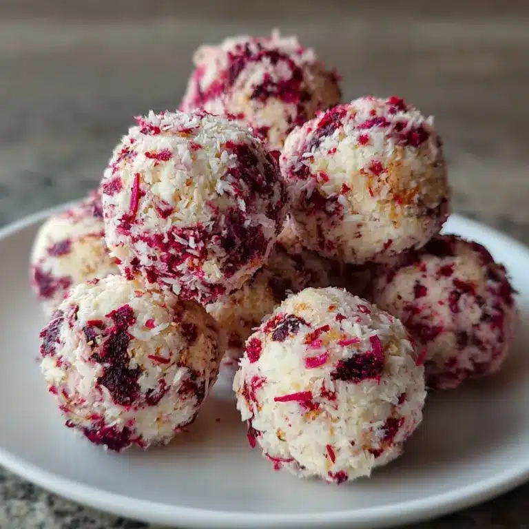 "Strawberry Cheesecake Protein Balls Recipe