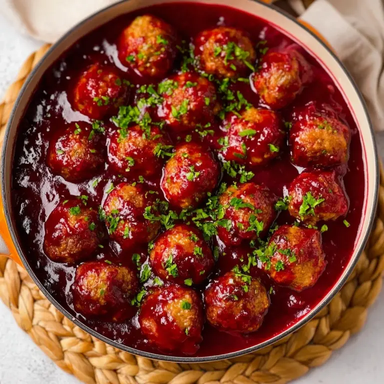 Quick Cranberry Meatballs Recipe