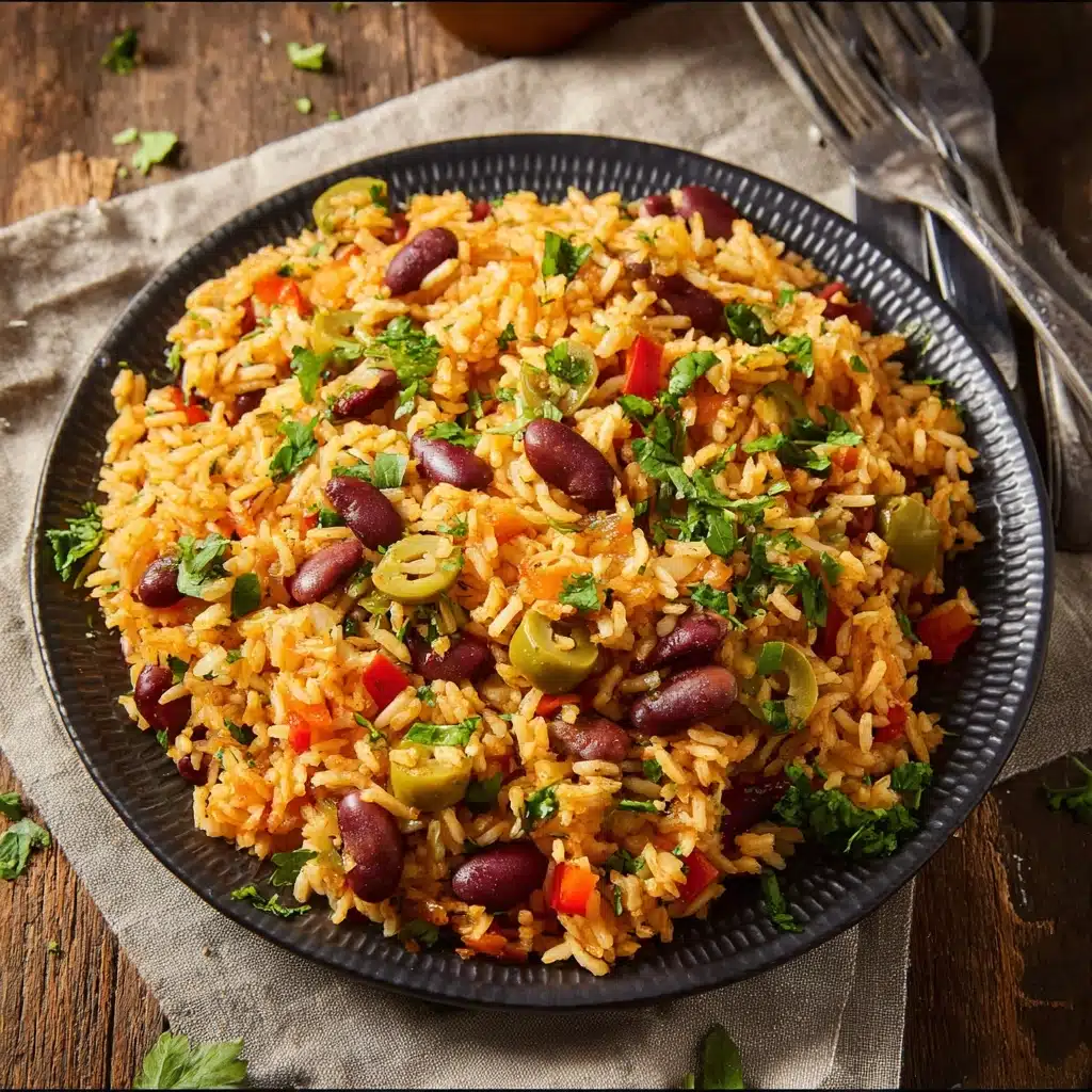 Healthy Mediterranean Rice and Beans Recipe - Recipe Image