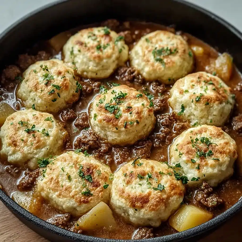 Hearty Ground Beef and Dumplings Recipe - Recipe Image
