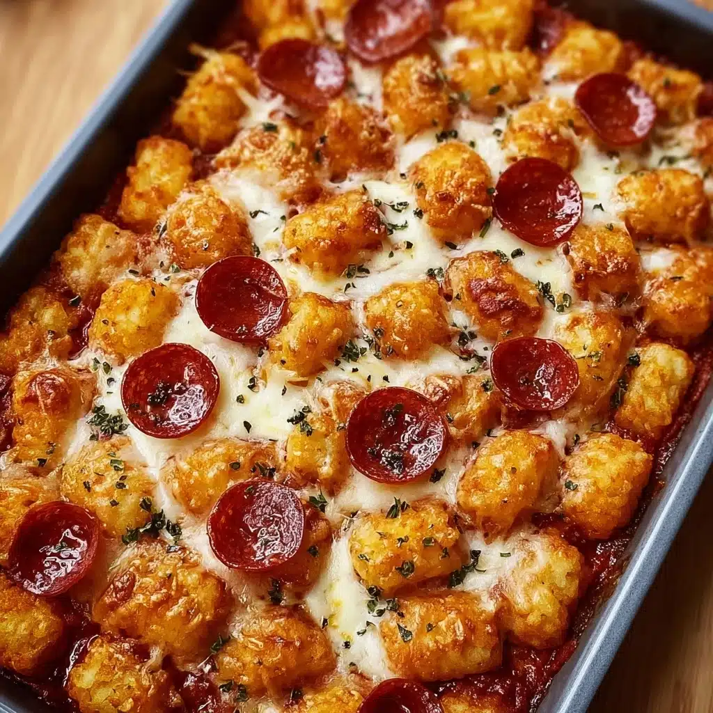 Cheesy Pizza Tot Casserole Recipe - Recipe Image
