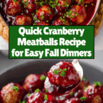 Quick Cranberry Meatballs Recipe