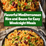 Healthy Mediterranean Rice and Beans Recipe