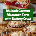 Rhubarb Coconut Macaroon Tarts Recipe